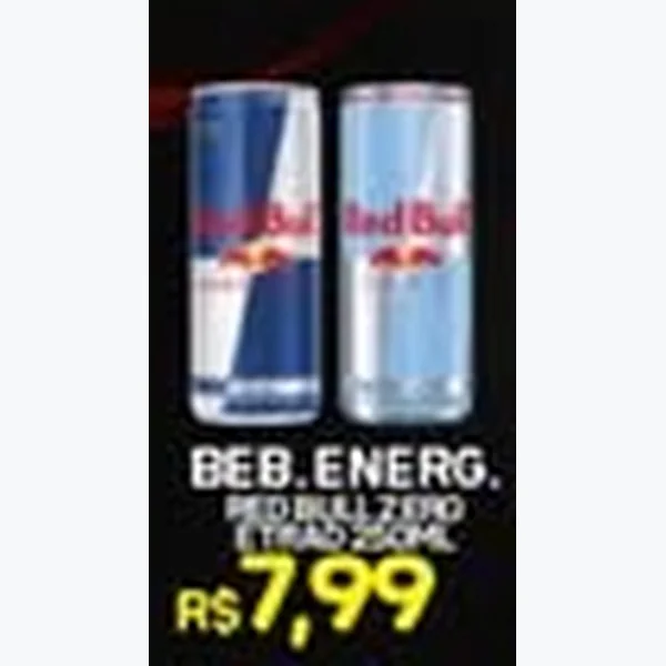 Recorte do encarte de Energético Red Bull 250 ml
