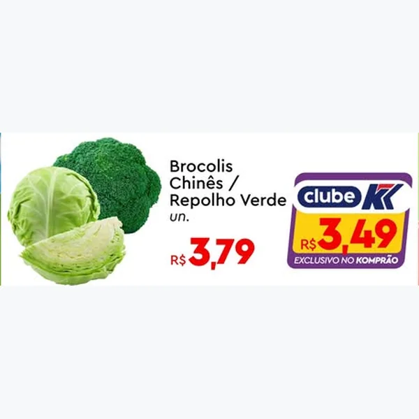 Recorte do encarte de Repolho Verde