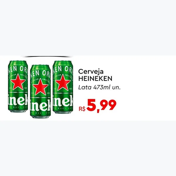 Recorte do encarte de Cerveja Heineken 473 ml
