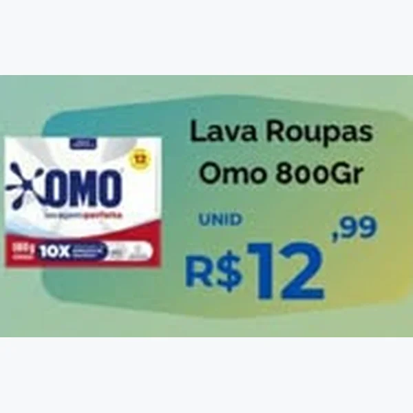 Lava Roupas Omo 800 g
