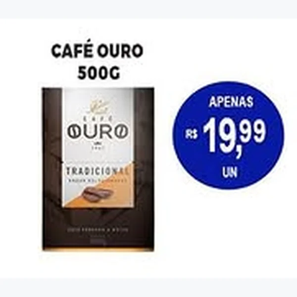 Recorte do encarte de Café Tradicional Ouro 500 g
