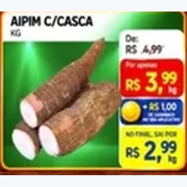 Aipim C/casca
