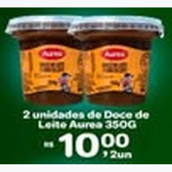 Recorte do encarte de Doce de Leite Aurea 350 g