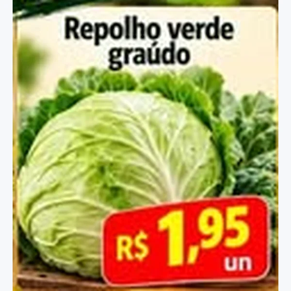 Recorte do encarte de Repolho Verde Graúdo