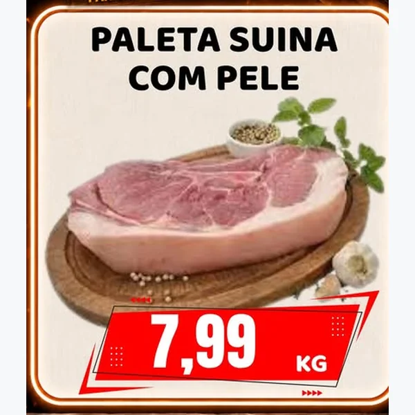 Paleta Suína com Pele