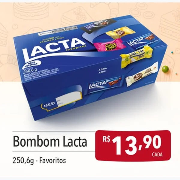 Bombom Favoritos Lacta 250,6 g