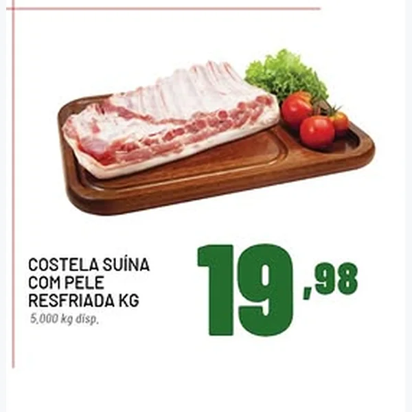 Costela Suína com Pele Resfriada