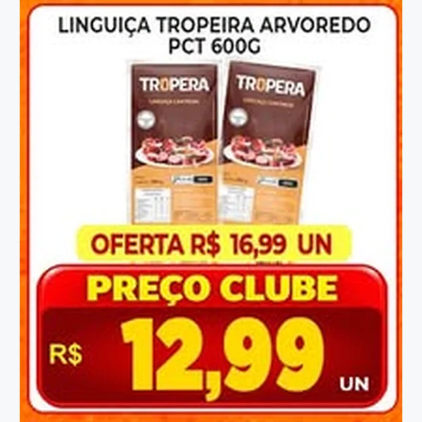 Linguiça Tropeira Arvoredo 600 g