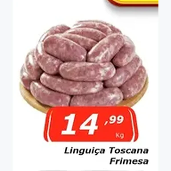 Recorte do encarte de Linguiça Toscana Frimesa