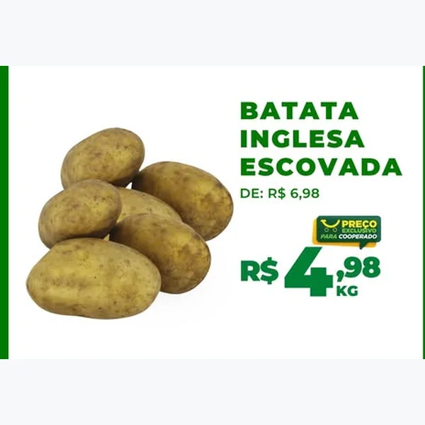 Batata Inglesa Escovada