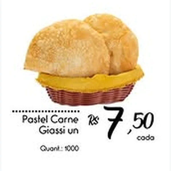 Recorte do encarte de Pastel Carne