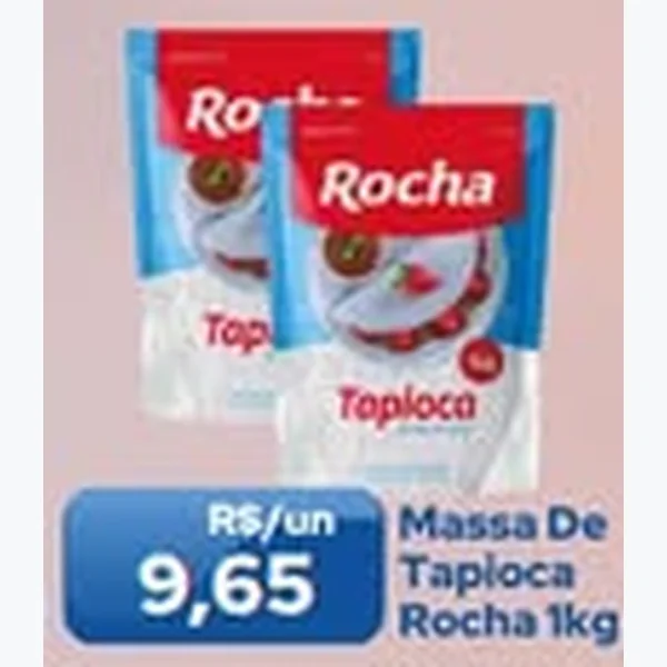 Recorte do encarte de Massa de Tapioca Rocha 1 kg