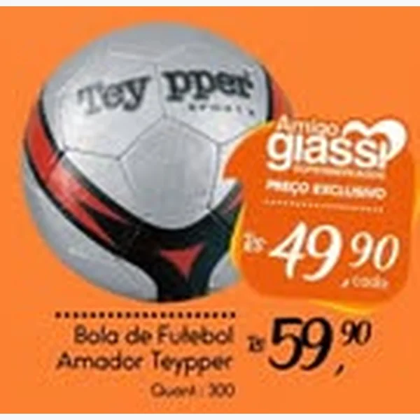 Recorte do encarte de Bola de Futebol Amador Teypper