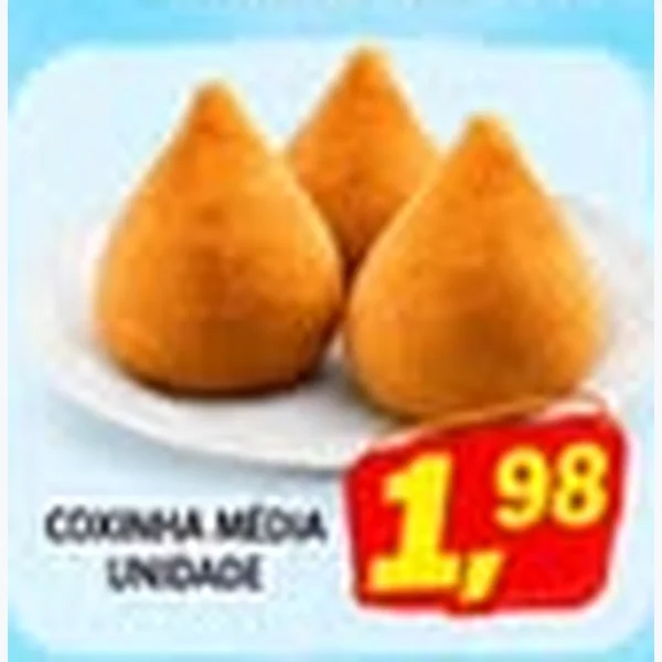 Recorte do encarte de Coxinha Média