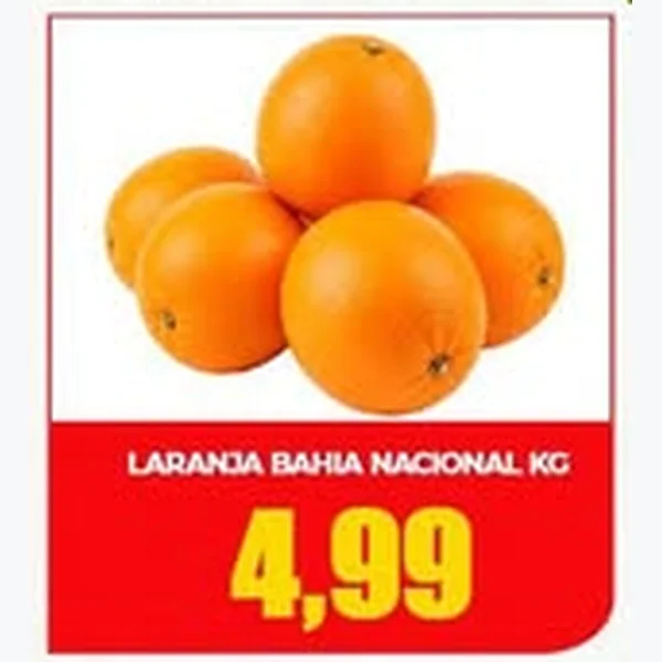 Recorte do encarte de Laranja Bahia Nacional