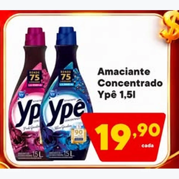 Amaciante Concentrado Ypê 1,5 L
