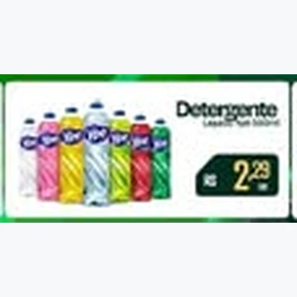Recorte do encarte de Detergente 500 ml