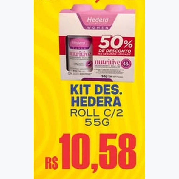 Recorte do encarte de Desodorante Roll-on Nutritive Hedera 2 un × 55 g