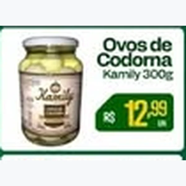 Recorte do encarte de Ovos de Codorna Kamily 300 g