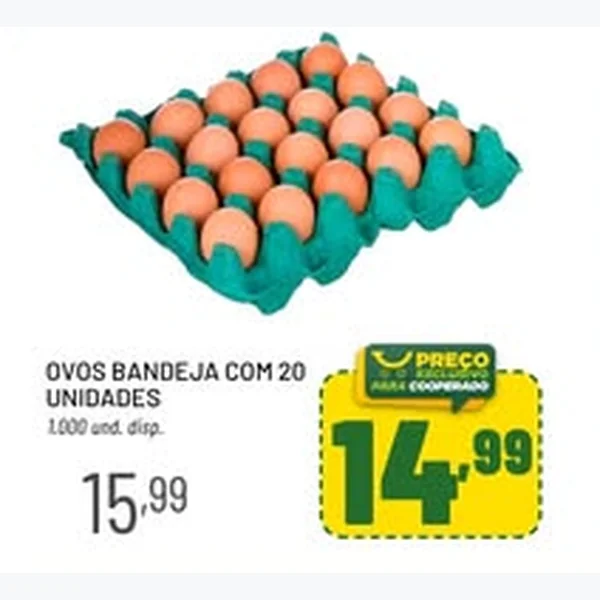 Ovos de galinha 20 un