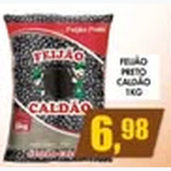 Recorte do encarte de Feijão Preto Caldão 1 kg