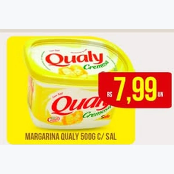Recorte do encarte de Margarina com Sal Qualy 500 g