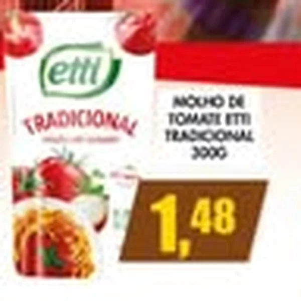 Molho de Tomate Tradicional Etti 300 g