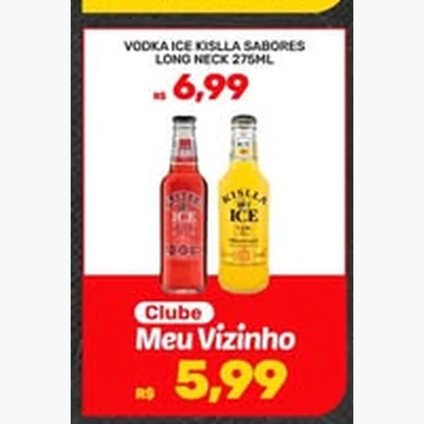 Recorte do encarte de Vodka Ice Kislla 275 ml