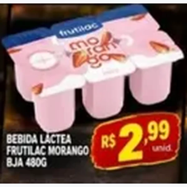 Bebida Láctea Morango Frutilac 480 g