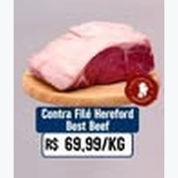 Recorte do encarte de Contra Filé Hereford Best Beef