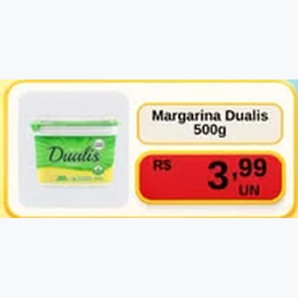 Recorte do encarte de Margarina Dualis 500 g