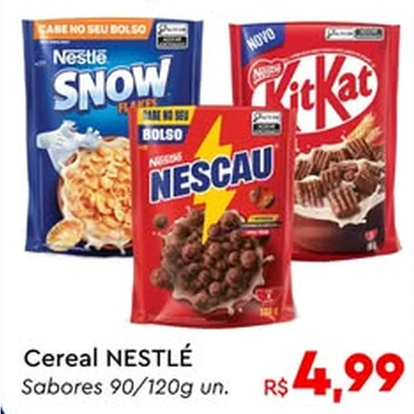 Recorte do encarte de Cereal Nestlé 105 g