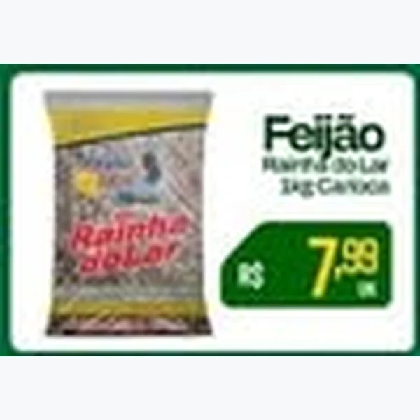 Recorte do encarte de Feijão Carioca Rainha do Lar 1 kg