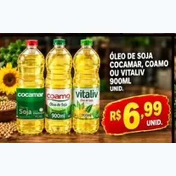 Óleo de Soja Cocamar 900 ml