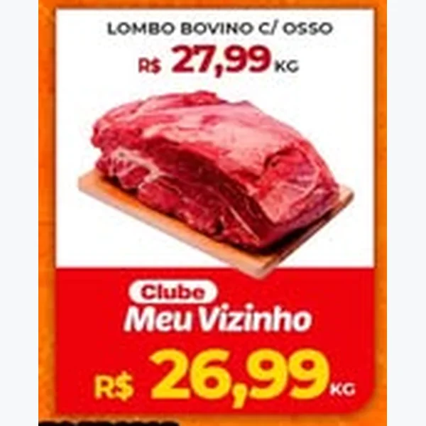 Recorte do encarte de Lombo Bovino com Osso