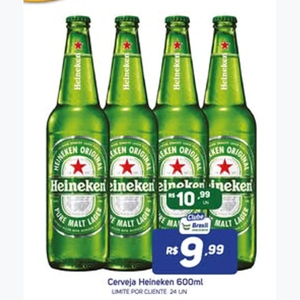 Recorte do encarte de Cerveja Heineken 600 ml