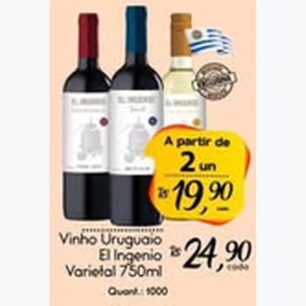Recorte do encarte de Vinho Varietal El Ingenio