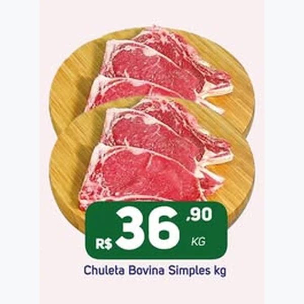 Recorte do encarte de Chuleta Bovina Simples