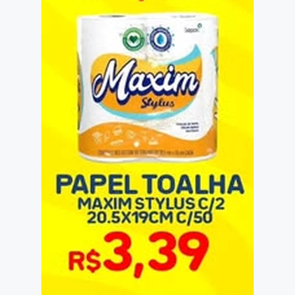 Papel Toalha Stylus Maxim 2 un