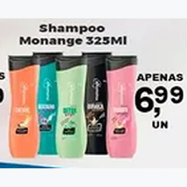 Recorte do encarte de Shampoo Monange 325 ml