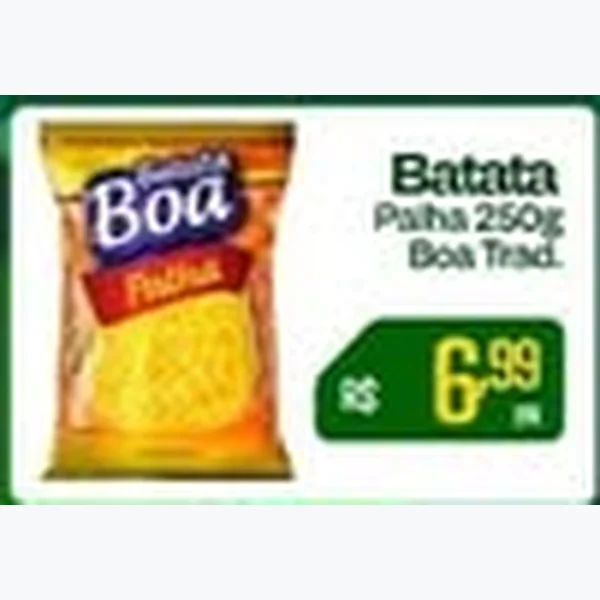 Recorte do encarte de Batata Palha Boa 250 g