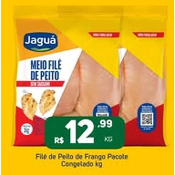 Recorte do encarte de Filé de Peito de Frango Jaguá