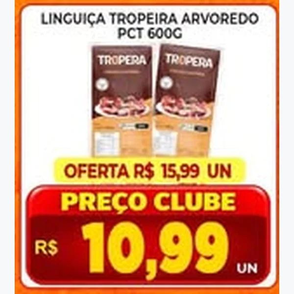 Linguiça Tropeira Arvoredo 600 g