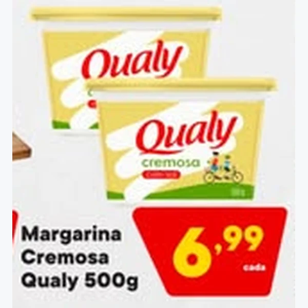 Recorte do encarte de Margarina Cremosa Qualy 500 g