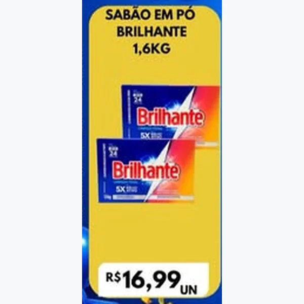 Sabão em Pó Brilhante 1,6 kg