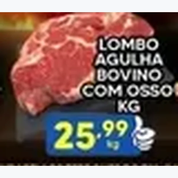 Lombo Agulha Bovino com Osso