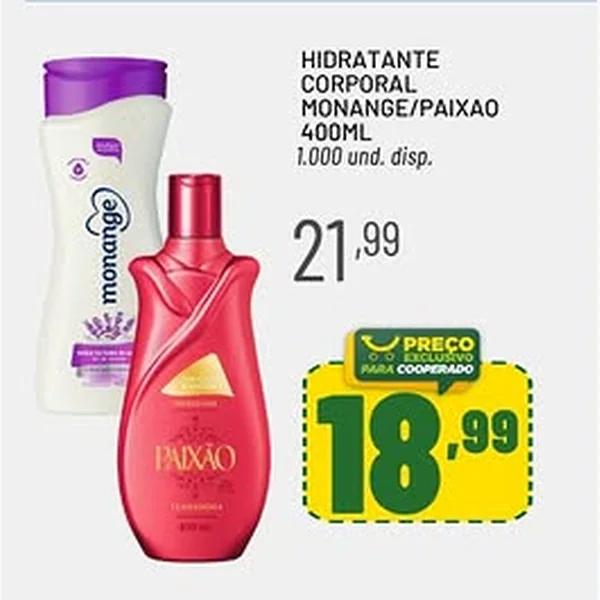 Hidratante Corporal Monange 400 ml