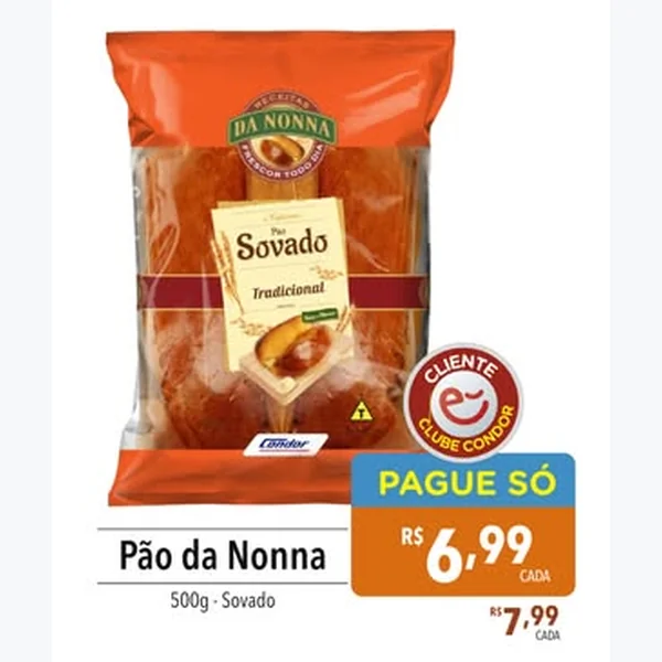 Pão Sovado Da Nonna 500 g