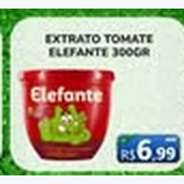 Recorte do encarte de Extrato de Tomate Elefante 300 g