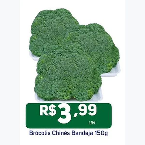 Recorte do encarte de Brócolis Chinês 150 g